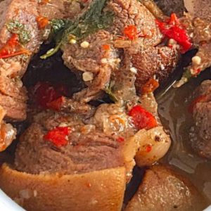 Goat meat pepper soup