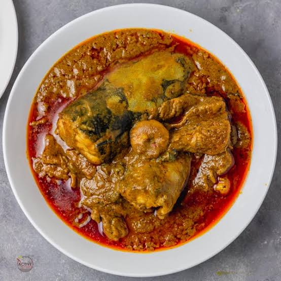 Rice and Banga Stew (Ofe Akwu)